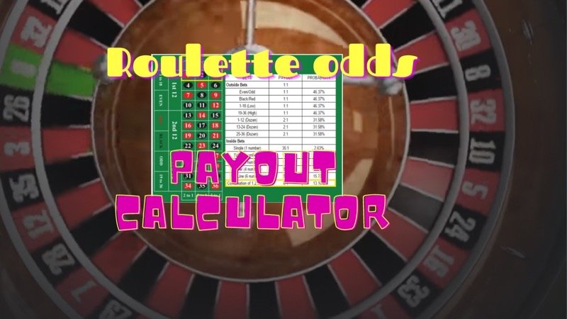 Roulette odds payout calculator