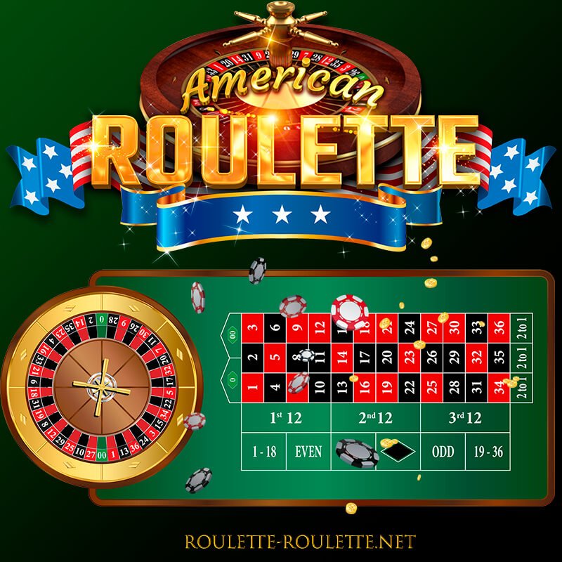 European and American roulette games 