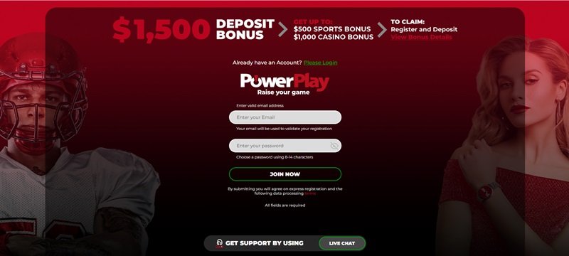 Powerplay casino sign up